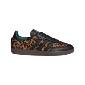 Tênis Adidas Samba OG "Black Green Leopard" Feminino Marrom/Preto