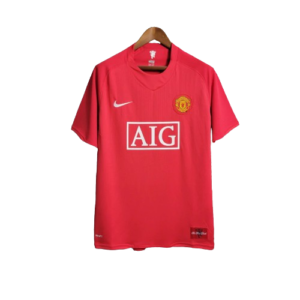 Camisa Retrô Manchester United I Home 2007/08 Masculino Vermelho