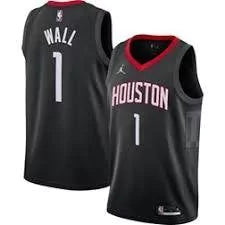 Regata NBA Houston Rockets City 20/21 Edition Nike Authentic Swingman Wall 1 - Preta