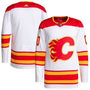 Camisa NHL Calgary Flames Jersey Branca