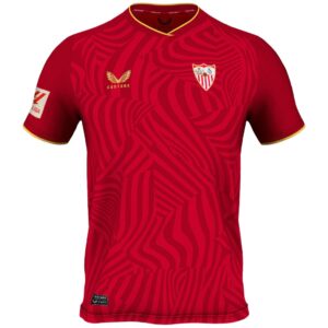 Camisa Sevilla Away 23/24 s/n° Torcedor Masculino - Vermelha