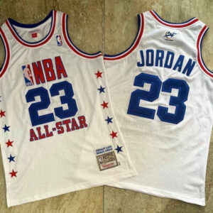 Regata NBA Chicago Bulls Retrô 2003 Mitchell & Ness Authentic Jordan 23 - Branca