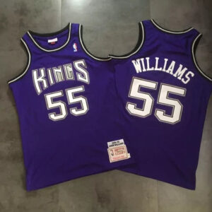 Regata NBA Sacramento Kings Retrô 1998 - 1999 Mitchell & Ness Authentic Williams 55 - Azul