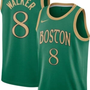 Regata NBA Boston Celtics Nike Authentic Walker 8 - Verde e Dourada