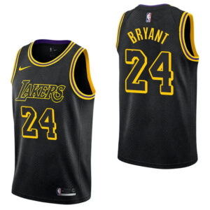 Regata NBA Lakers Nike Authentic Bryant 24 - Preta