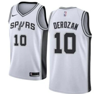 Regata NBA San Antonio Spurs Nike Authentic Swingman DeRozan 10 - Branca