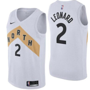 Regata NBA Toronto Raptors Nike Authentic Swingman Leonard 2 - Branca