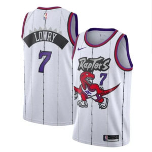 Regata NBA Toronto Raptors Retrô Nike Swingman Authentic Lowry 7 - Branca