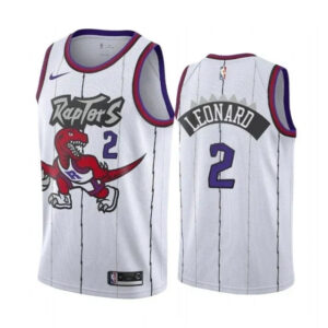 Regata NBA Toronto Raptors Retrô Nike Swingman Authentic Leonard 2 - Branca