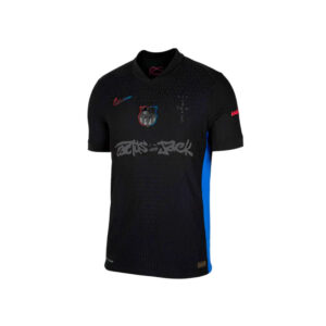 Camisa Barcelona X Travis Scott Home Edição Especial 24/25 - Torcedor Nike Masculino - Preto