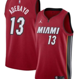 Regata NBA Miami Heat Edition 20/21 Nike Authentic Adebayo 13 - Vermelha
