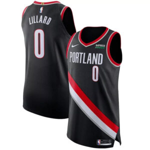 Regata NBA Portland Trail Blazers Icon Edition 20/21 Nike Authentic Swingman Lillard 0 - Preta