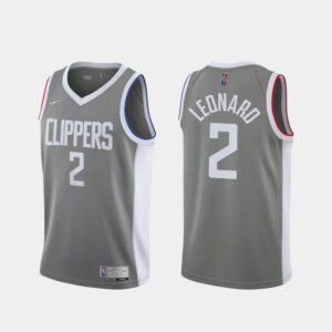 Regata NBA Los Angeles Clippers City 20/21 Edition Nike Authentic Swingman Leonard 2 - Cinza